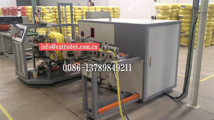 corrugated tube coiler