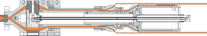 double wall corrugated pipe die head